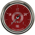 Classic Instruments V8 Red Steelie 2-5/8" Fuel Level Gauge - V8RS309SLC
