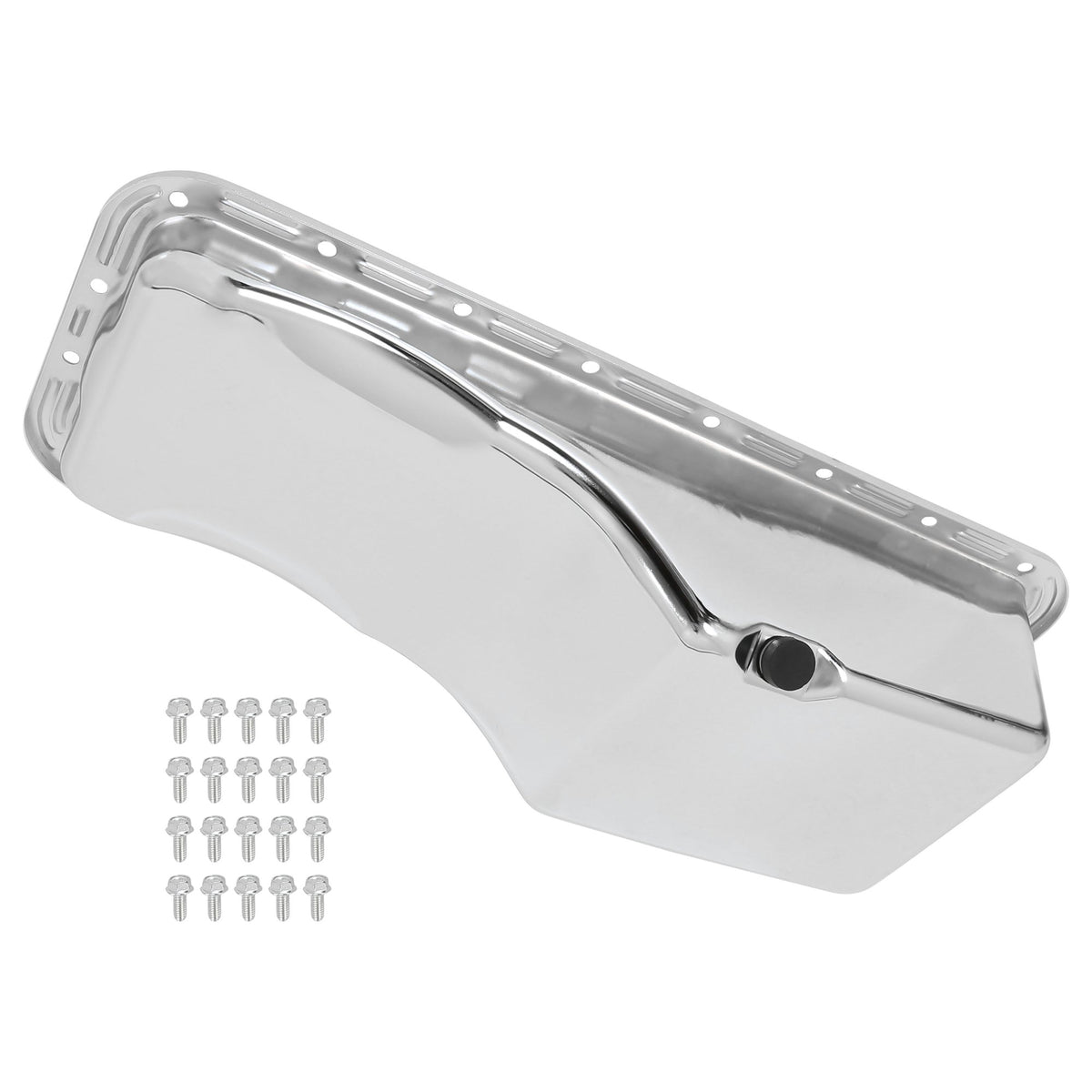 Mr. Gasket Oil Pan - Chrome - 9432