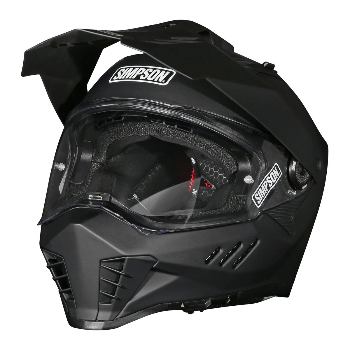 Simpson Xcursion Bandit Helmet - Matte Black - Large - XB3LG