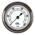 Classic Instruments Classic White 2-1/8" Oil Pressure Gauge - CW181SLF