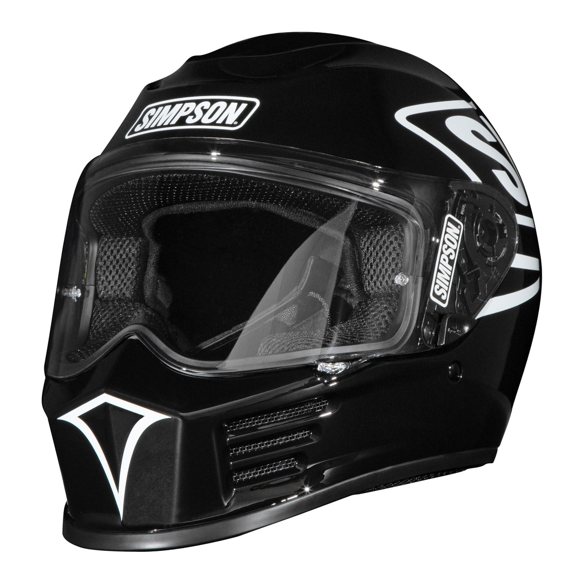 Simpson Speed Bandit Helmet - 12 O'clock Black - Large - SPB121LG