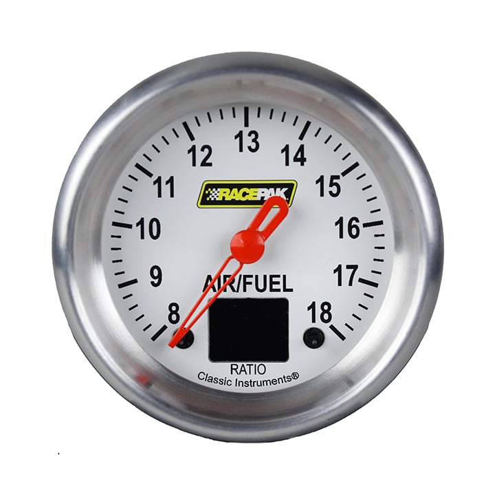Classic Instruments Racepak 2-5/8" Air/Fuel White - 250-CI-394WA