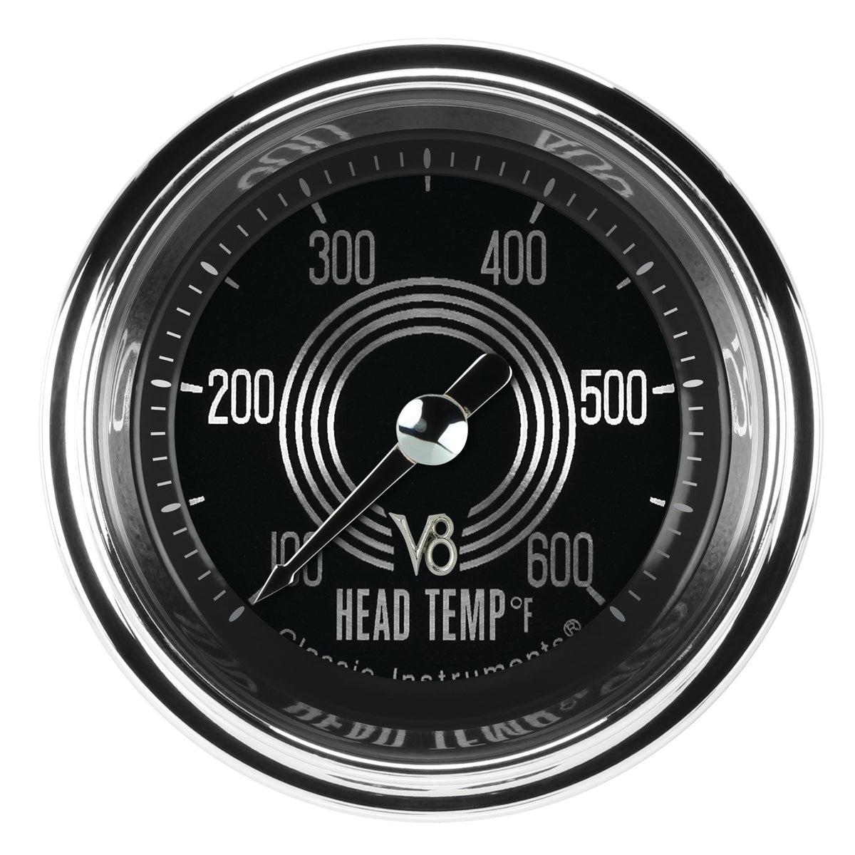 Classic Instruments V8 Speedster 2-1/8" Cylinder Head Temperature Gauge - V8SR197SLC