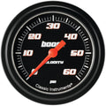 Classic Instruments Velocity Black 2-5/8" Boost Gauge (60 PSI) - VS343BBLF