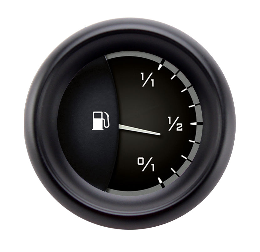 Classic Instruments Autocross Gray 2-1/8" Fuel Level Gauge (0-30 Ohm) - AX14GBPF