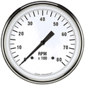 Classic Instruments White Hot 5" Tachometer Gauge (8000 RPM) - WH71SLC