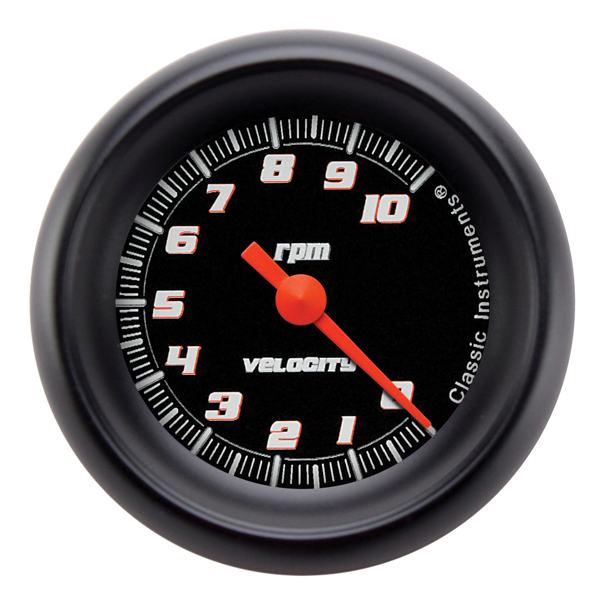 Classic Instruments Velocity Black 2-1/8" Tachometer Gauge - VS183BBPF