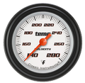 Classic Instruments Velocity White 2-1/8" Full Sweep Water Temp Gauge - VS126WBLF-12