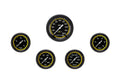 Classic Instruments AutoCross Yellow Five Gauge Set - AX300YBPF