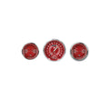 Classic Instruments V8 Red Steelie Three Gauge Set - V8RS61SLC