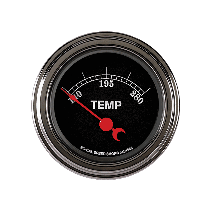 Classic Instruments So-Cal 2-1/8" Water Temperature Gauge - SC26SLC
