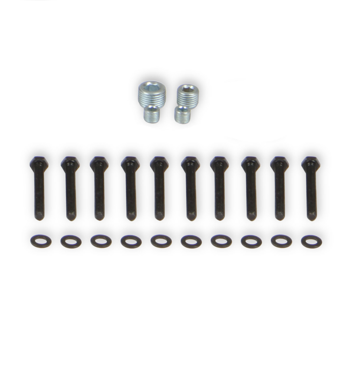 Holley Hardware Kit For 300-294Bk And 300-295Bk Split Intake-Black - 508-42