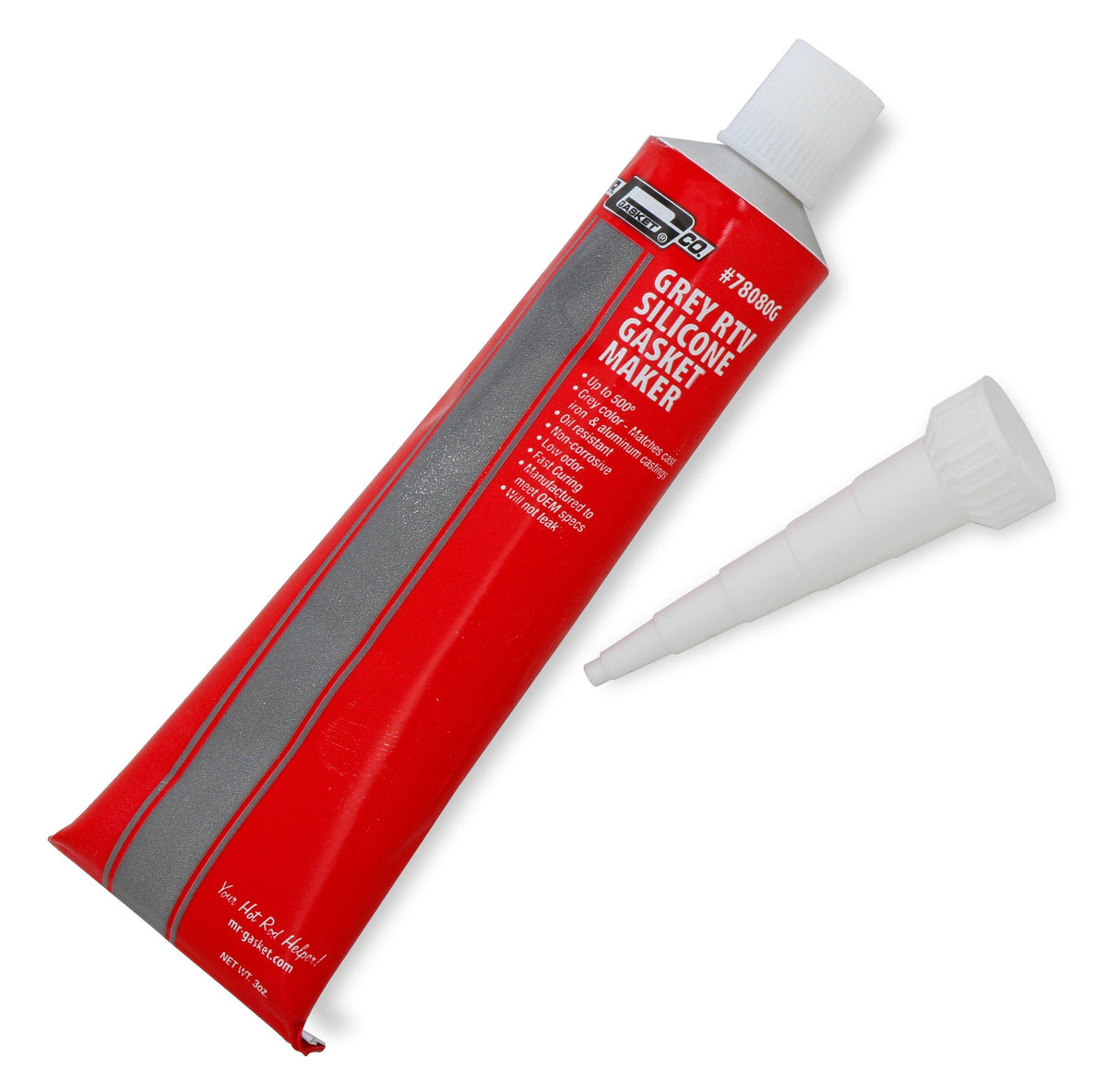 Mr. Gasket Silicone RTV - Grey - 3 Oz. Tube - 78080G