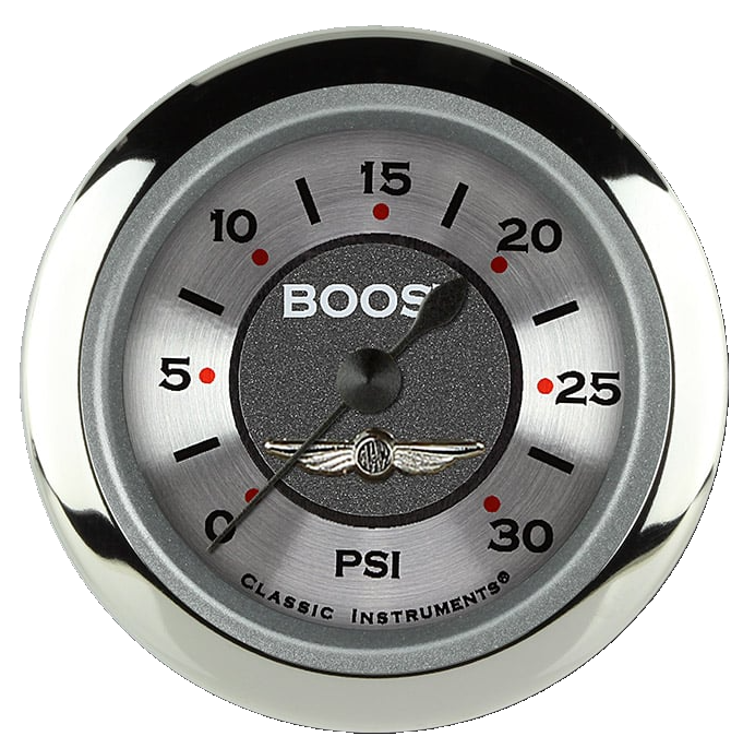 Classic Instruments All American 2-1/8" Boost Gauge (30 PSI) - AW142SRC