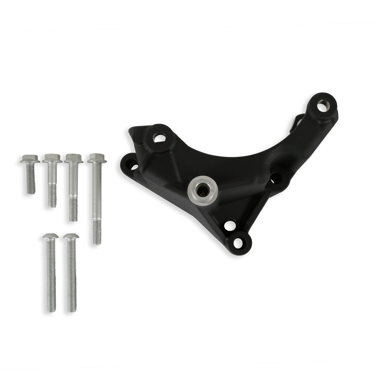 Holley Alternator Bracket with Hardware - Black - 97-420