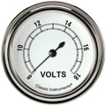 Classic Instruments Classic White 2-5/8" Volt Gauge - CW330SLF