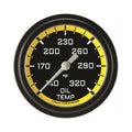 Classic Instruments Autocross Yellow 2-5/8" Oil Temperature Gauge - AX328YBLF