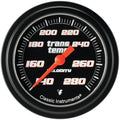 Classic Instruments Velocity Black 2-5/8" Transmission Temperature Gauge - VS327BBLF