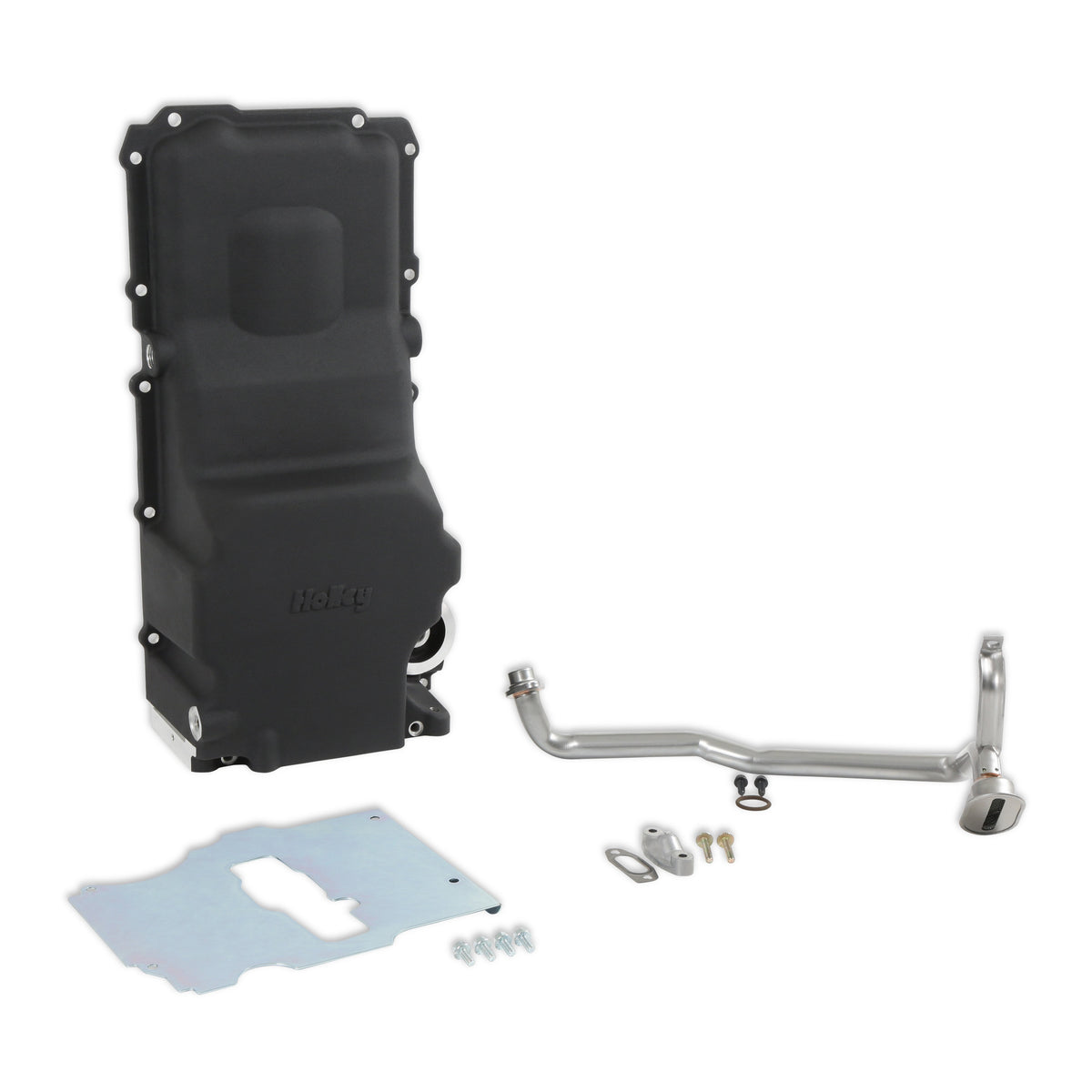 Holley GM LS Swap Oil Pan - Black - Most Front Clearance - 302-3BK