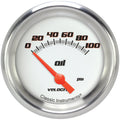 Classic Instruments Velocity White 2-5/8" Oil Pressure Gauge - VS281WAPF