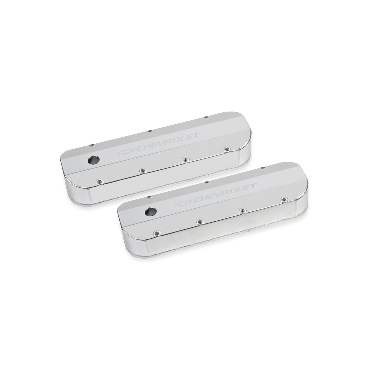 Holley GM Licensed Valve Cover - Track Series
- BBC - Fabricated Aluminum - Natural Anodized - 241-278
