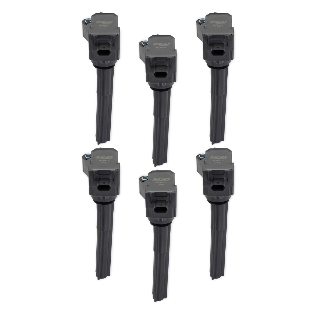 MSD Ignition Coil - Ford EcoBoost - 2.7L / 3.0L V6 - Black - 6-Pack - 826036