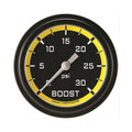 Classic Instruments Autocross Yellow 2-5/8" Boost Gauge (30 PSI) - AX342YBLF