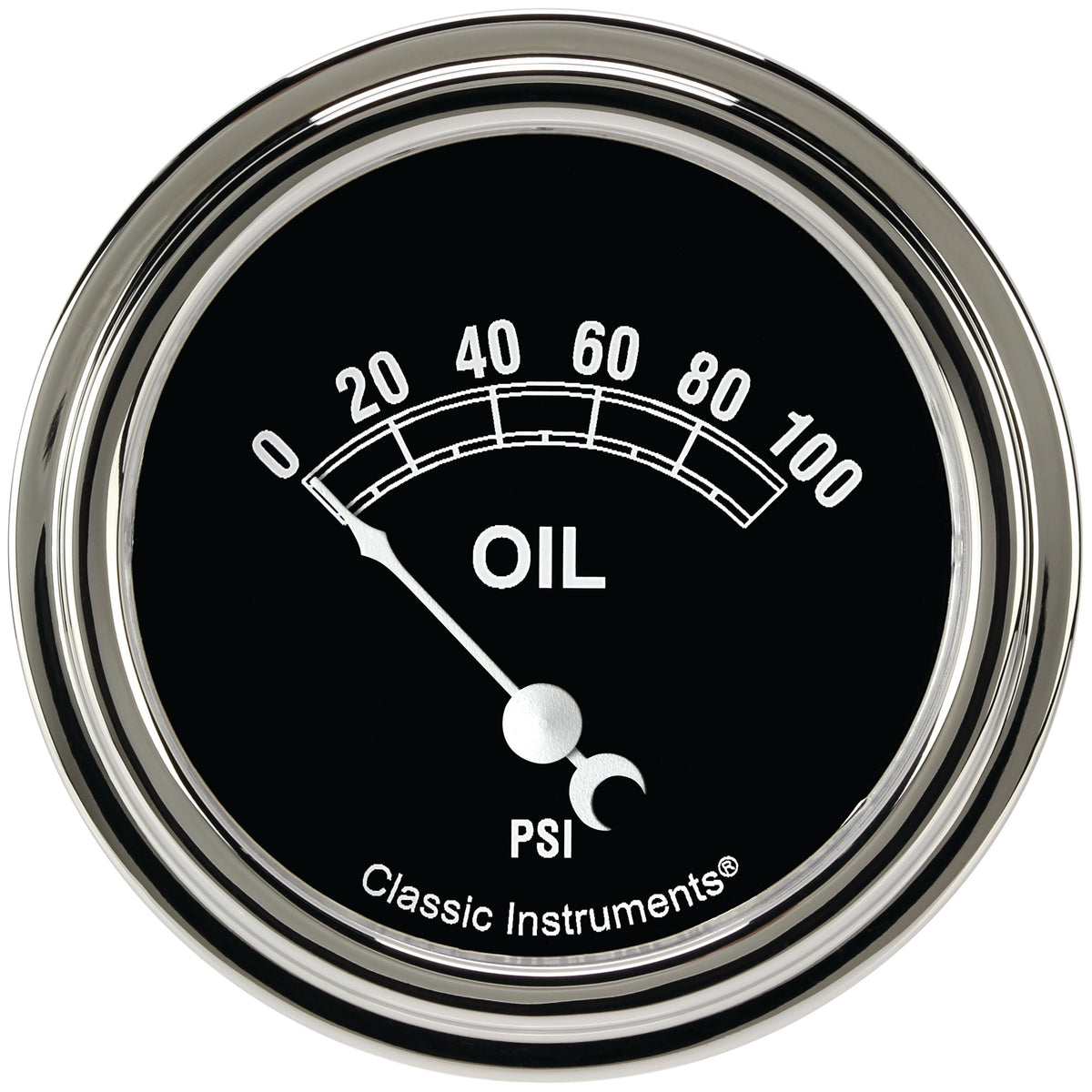 Classic Instruments Traditional 2-5/8" Oil Pressure Gauge - TR281SLF