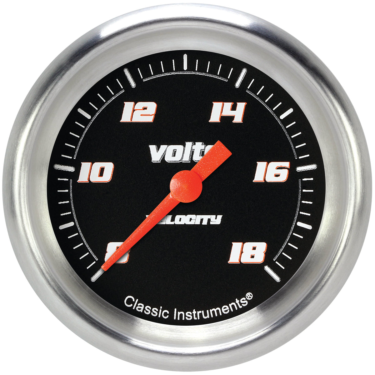 Classic Instruments Velocity Black 2-5/8" Volt Gauge - VS330BAPF