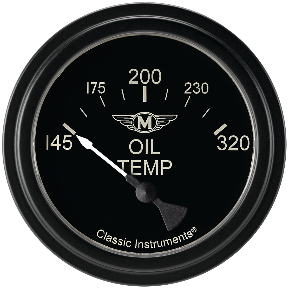 Classic Instruments Moal Bomber 2-5/8" Oil Temperature Gauge - MA228BLF