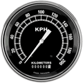 Classic Instruments Traditional 4-5/8" Speedometer Gauge - TR58SLF
