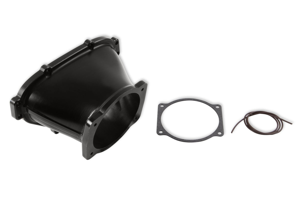 Holley EFI Billet Aluminum LS Front-Feed Lo-Ram 105 mm Throttle Body Adapter - 300-630BK