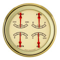 Classic Instruments Vintage 5" Quad Gauge (240-33 Ohm) - VT75GLC