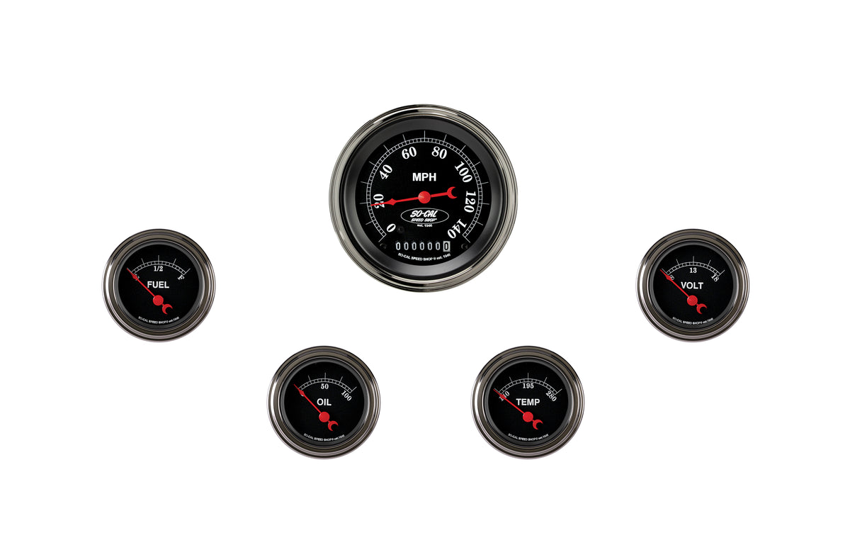 Classic Instruments So-Cal Series Five Gauge Set - SC00SLC