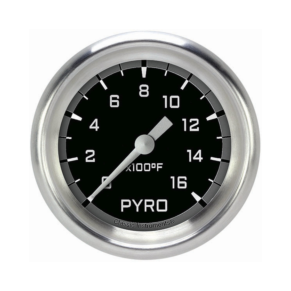 Classic Instruments Autocross Gray 2-5/8" Exhaust Gas Tempature Gauge - AX398GAPF