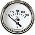 Classic Instruments White Hot 2-5/8" Oil Temperature Gauge - WH228SLF