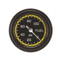 Classic Instruments Autocross Yellow 2-1/8" Fuel Pressure Gauge (100 PSI) - AX146YBLF