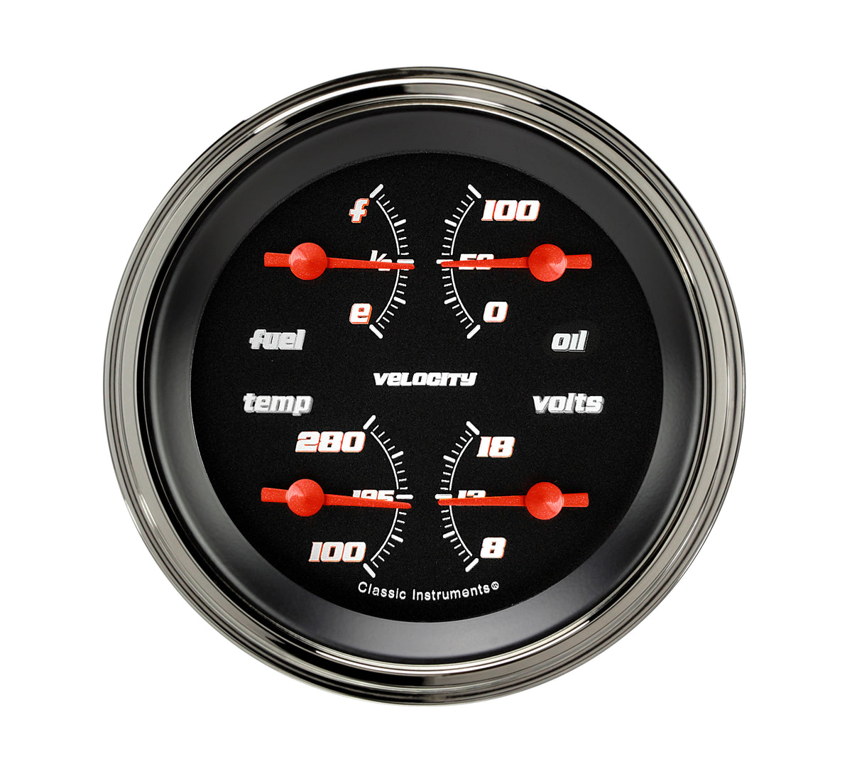 Classic Instruments Velocity Black 3" Quad (0-30 Ohm) - VS77BSLF