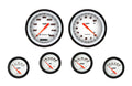Classic Instruments Velocity White Six Gauge Set - VS251WBLF