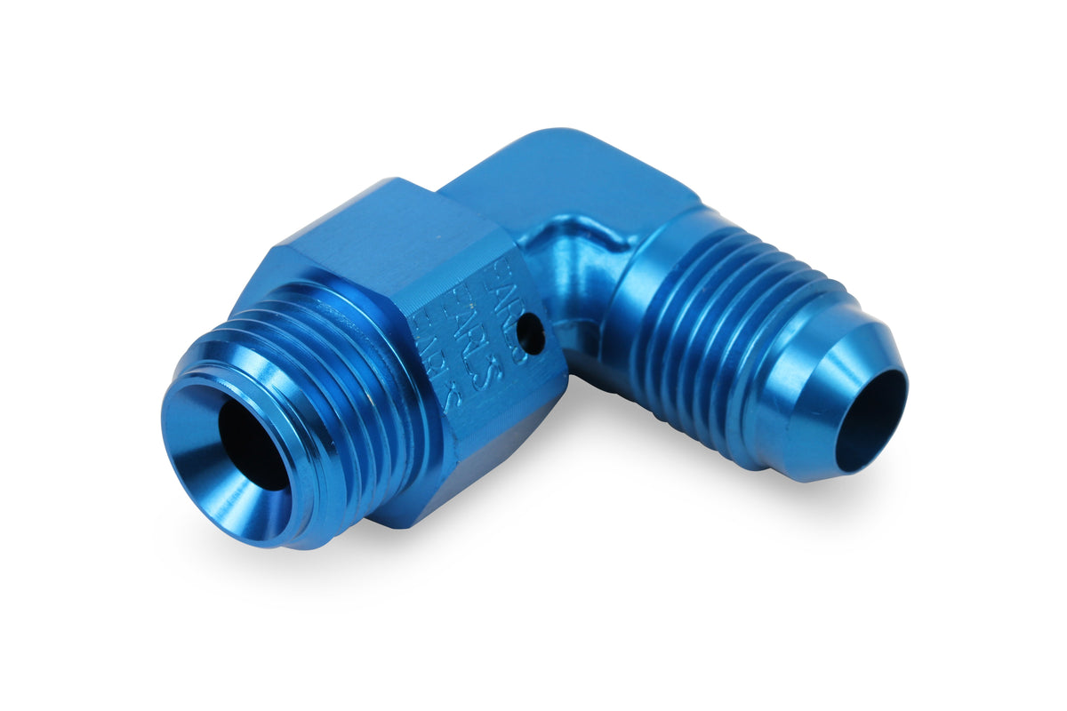 Earl’s 90 Degree -6 AN Male to 5/8"-18 Inverted Flare Male Swivel - 949096ERL