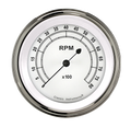 Classic Instruments Classic White 3-3/8" Tachometer Gauge - CW80SLF