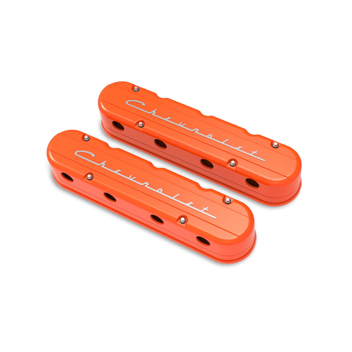 Holley 2-Piece "Chevrolet" Script Valve Cover
- Gen III/IV LS - Factory Orange Machined - 241-178