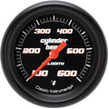 Classic Instruments Velocity Black 2-5/8" Cylinder Head Tempature Gauge - VS397BBPF