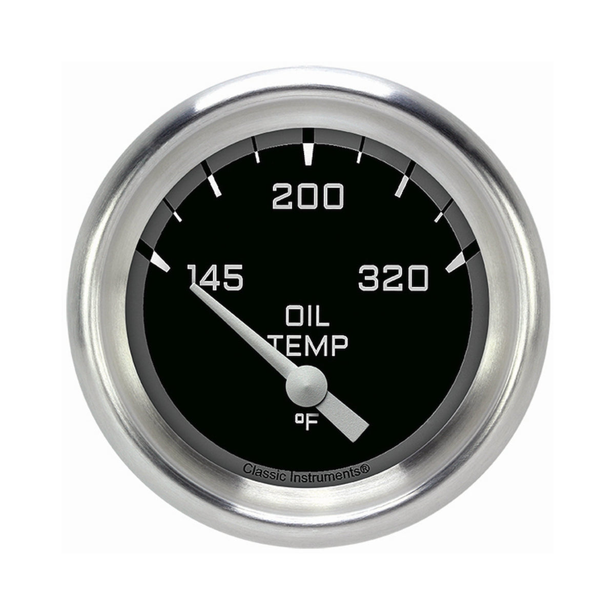 Classic Instruments Autocross Gray 2-5/8" Oil Temperature Gauge - AX228GAPF