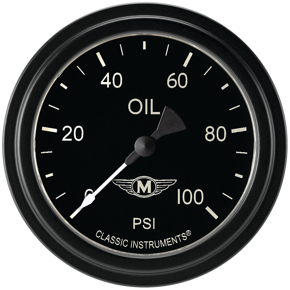 Classic Instruments Moal Bomber 2-5/8" Oil Pressure Gauge - MA381BLF