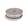 Mr. Gasket Air Cleaner - 6-1/2 Inch Diameter, 2 Inch Tall - Chrome - 1486