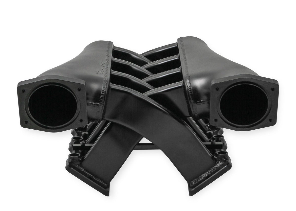 Holley Sniper EFI Fabricated Intake Manifold Dual Plenum 92mm LS1/2/6, Rail Kit - Blk - 820202