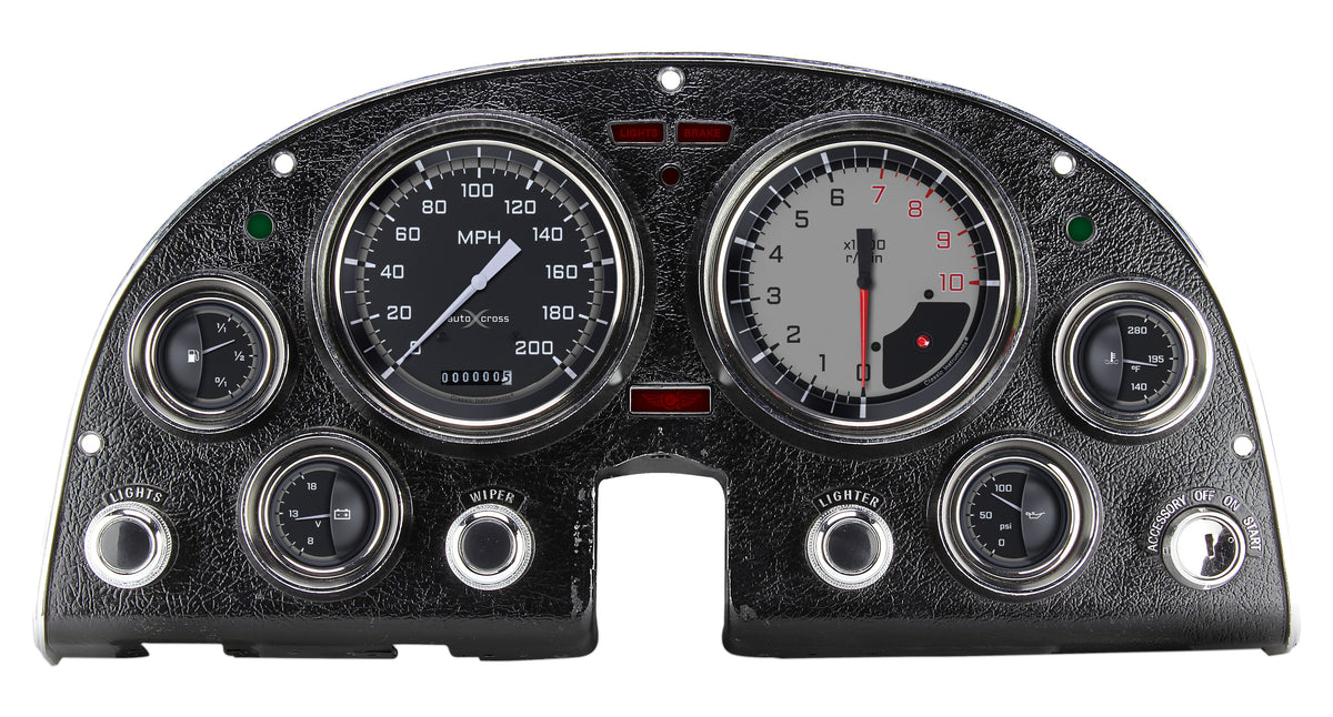 Classic Instruments 1963-67 Corvette AutoCross Gray OLED GM - CO63DAXG
