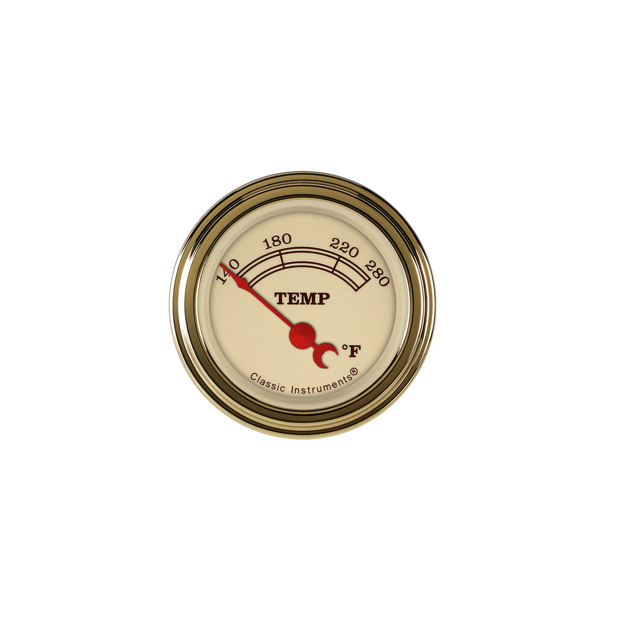 Classic Instruments Vintage Series 2-1/8" Water Temperature Gauge - VT26GLC