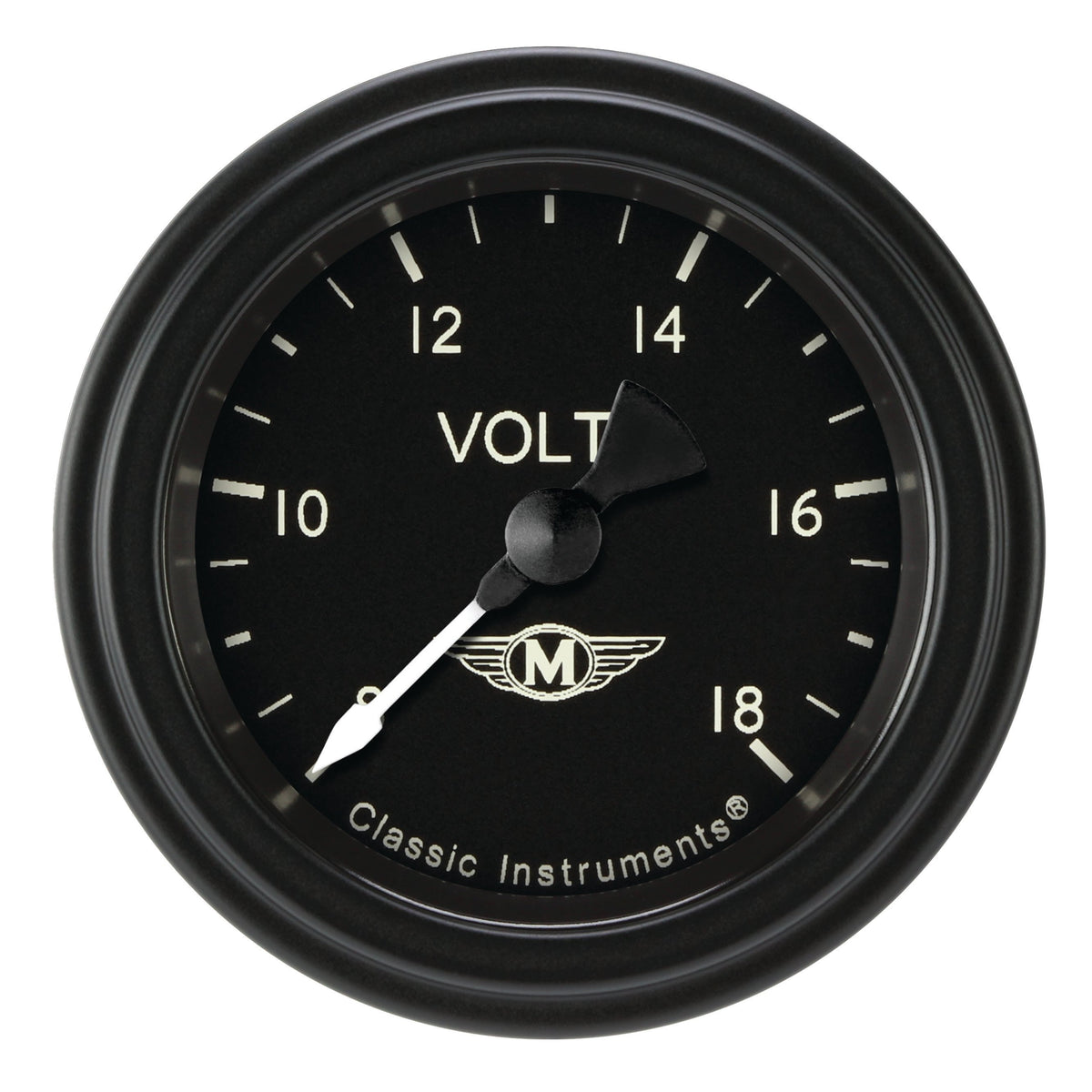 Classic Instruments Moal Bomber 2-1/8" Volt Gauge - MA130BLF